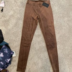 Suede leggings